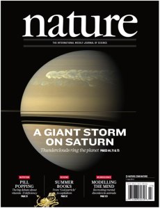 Una de las portadas de Nature lograda por las investigaciones del grupo de Ciencias Planetarias de la UPV/EHU