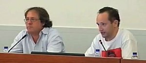 Los oradores durante el turno de preguntas