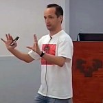 Ibon Cancio durante su charla.