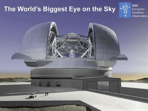 Futuro telescopio E-ELT del Observatorio Europeo Austral. Credit: ESO.org