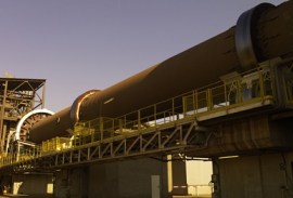 Horno Waelz en las instalaciones de Befesa Zinc Aser, en Erandio (Vizcaya)