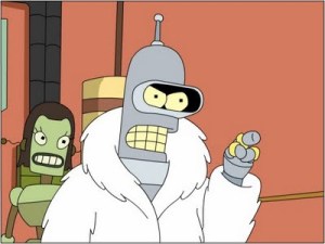 Bender, el robot de la serie Futurama