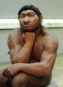 El "pensador" Neandertal del Museo Halle.