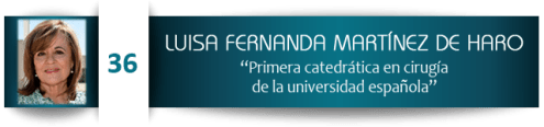 Luisa Fernanda Martínez de Haro, primera catedrática en cirugía de la universidad española